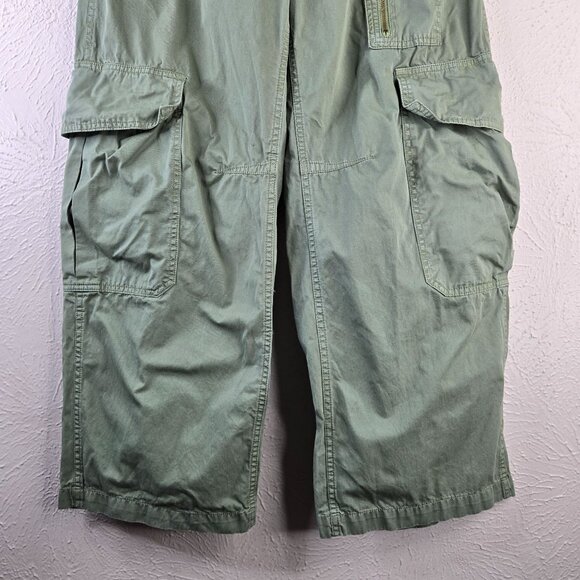 BDG Cargo Carpenter Pant Womens Sz 4 Green Utility Baggy Relaxed Wide Leg Skater - Picture 5 of 13